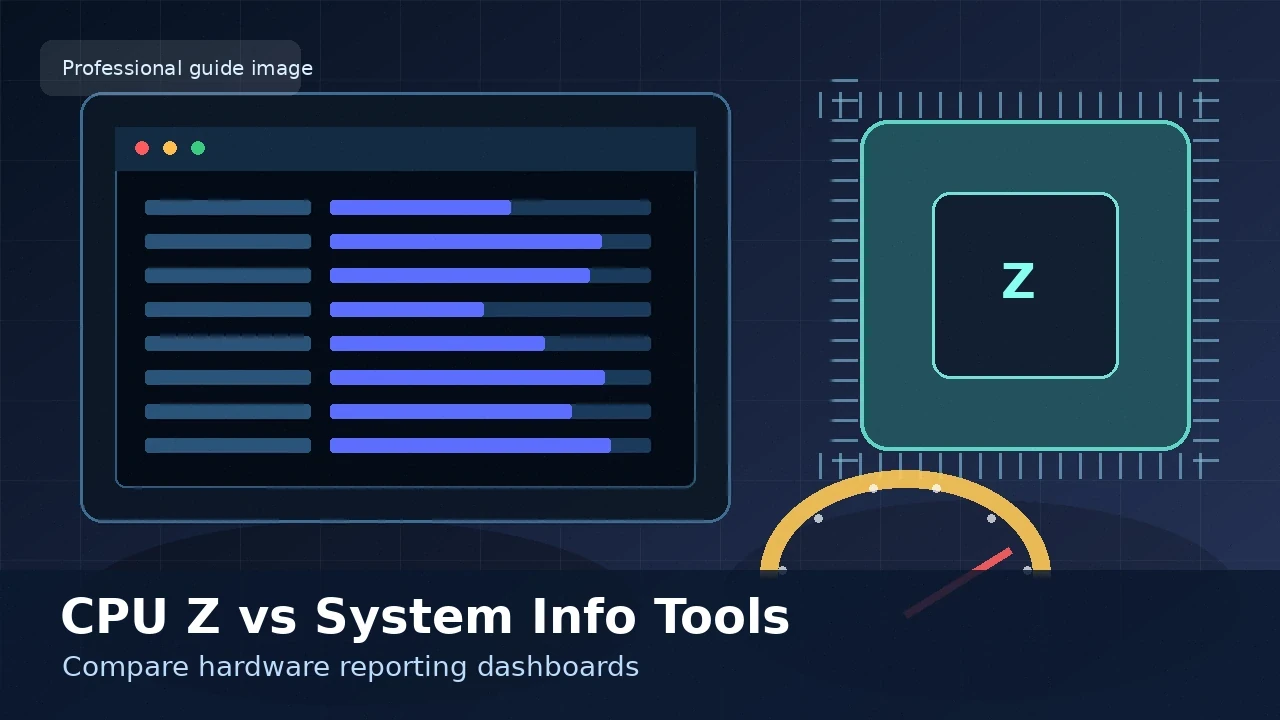 A comparison of CPUZ, HWiNFO and Speccy interfaces